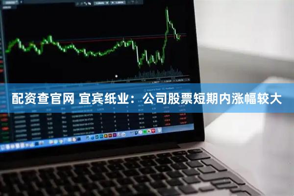 配资查官网 宜宾纸业：公司股票短期内涨幅较大