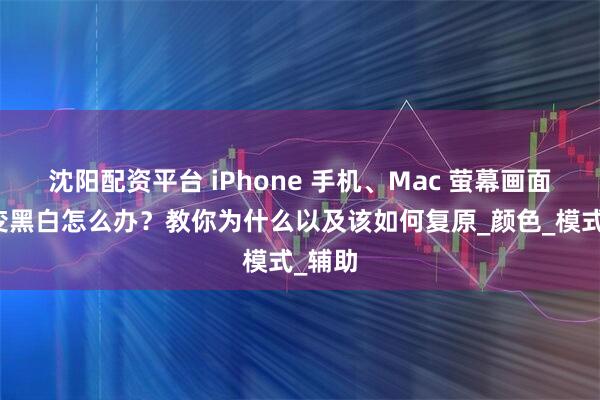 沈阳配资平台 iPhone 手机、Mac 萤幕画面变灰变黑白怎么办？教你为什么以及该如何复原_颜色_模式_辅助
